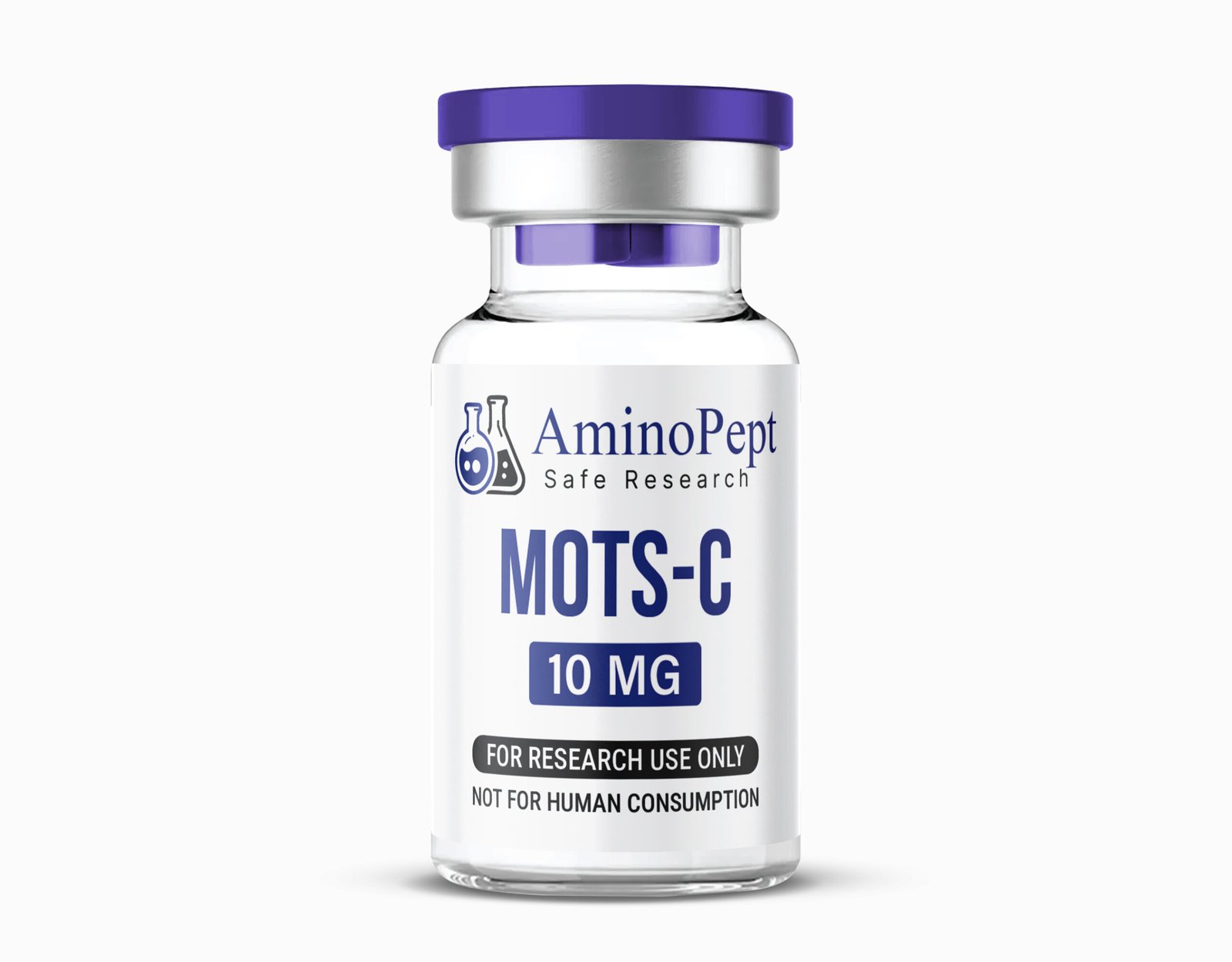 Fiolka 10 mg peptydu pochodzenia mitochondrialnego MOTS-C, liofilizowany związek badawczy